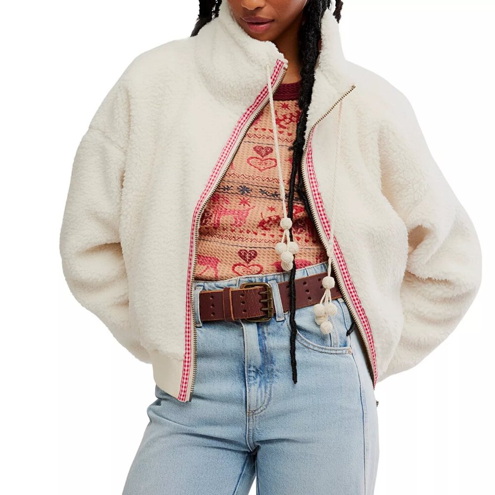 Free People Alpine Sherpa Cardi